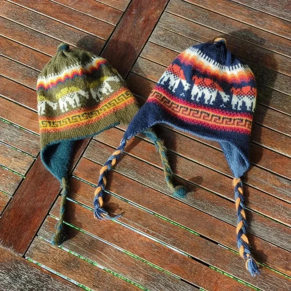 Reversible Alpaca Wool toques